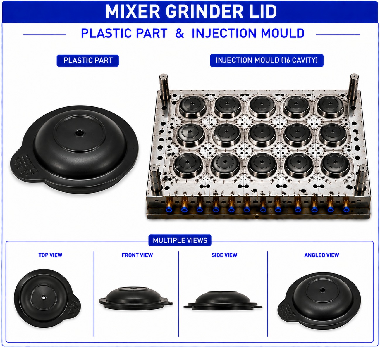 Mixer Grinder Plastic Lid Mould and Moulding Service